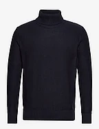 SLHAXEL LS KNIT ROLL NECK W - SKY CAPTAIN