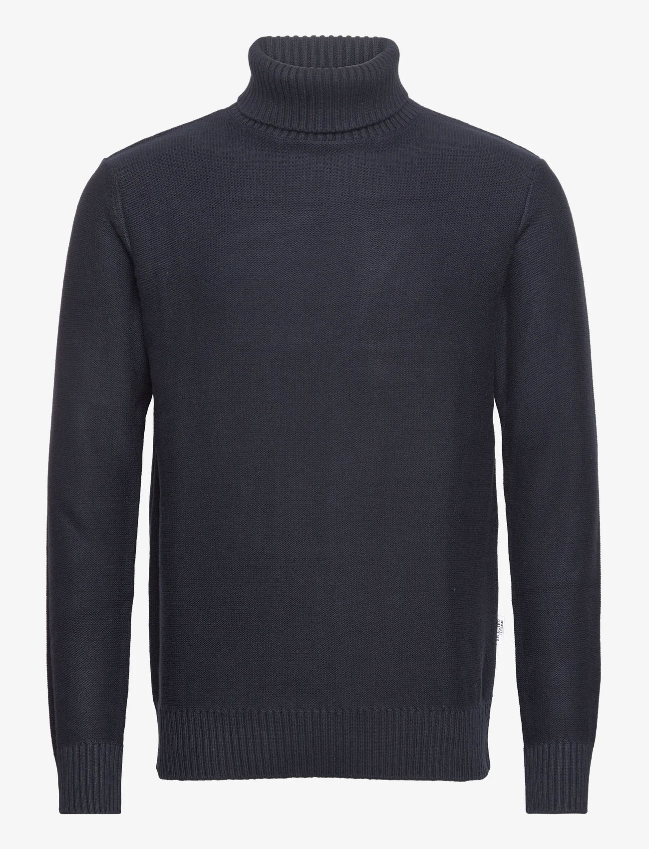 Selected Homme - SLHAXEL LS KNIT ROLL NECK W - basic-strickmode - sky captain - 0
