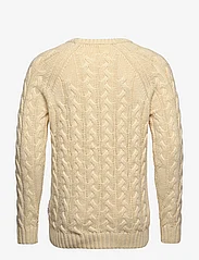 Selected Homme - SLHBILL LS KNIT  CABLE CREW NECK W - basisstrikkeplagg - cloud cream - 1