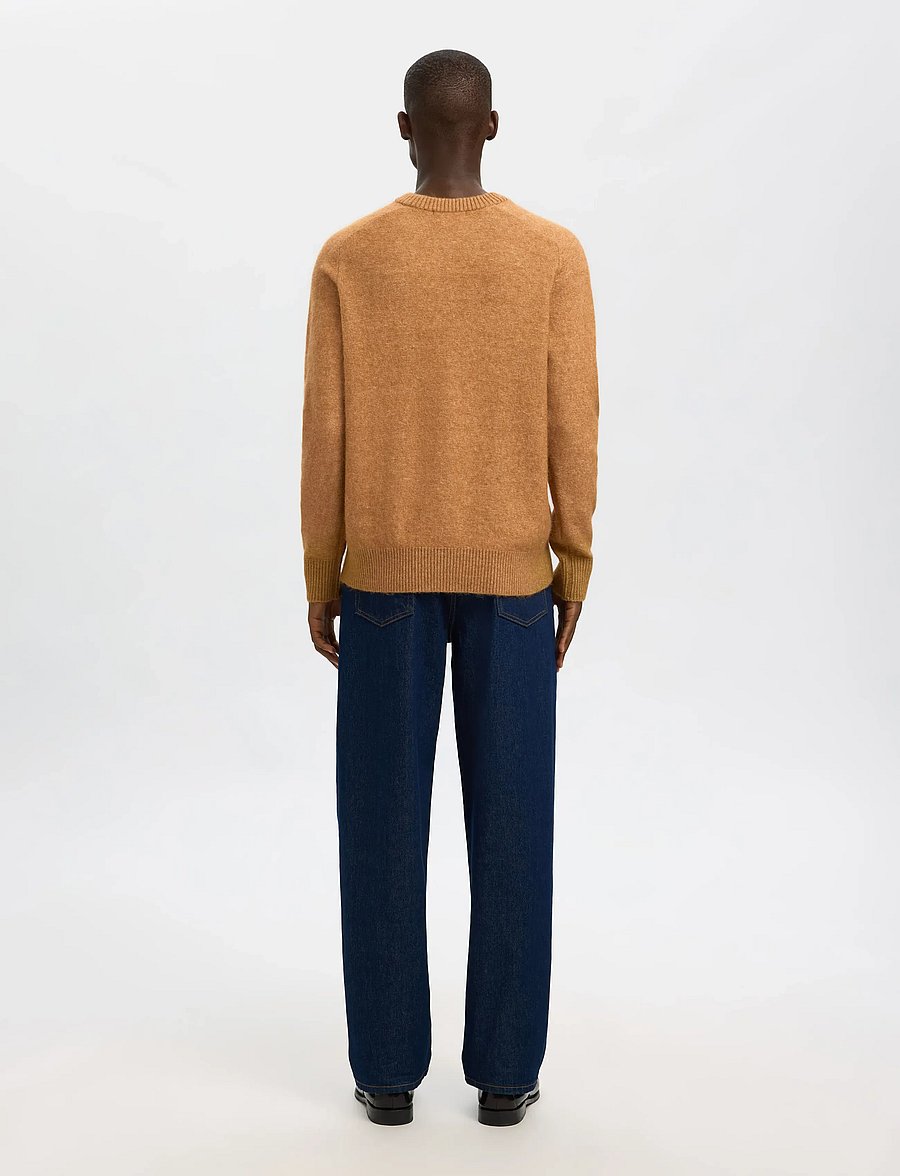 Selected - SLHRAI LS KNIT CREW NECK NOOS - round necks - chipmunk - 2