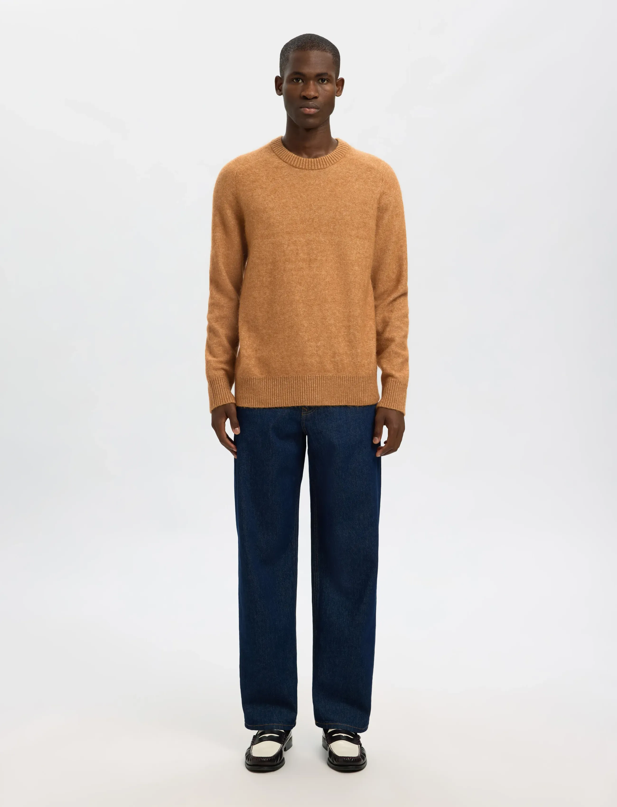 Selected - SLMRAI LS KNIT CREW NECK NOOS - rund hals - chipmunk - 3