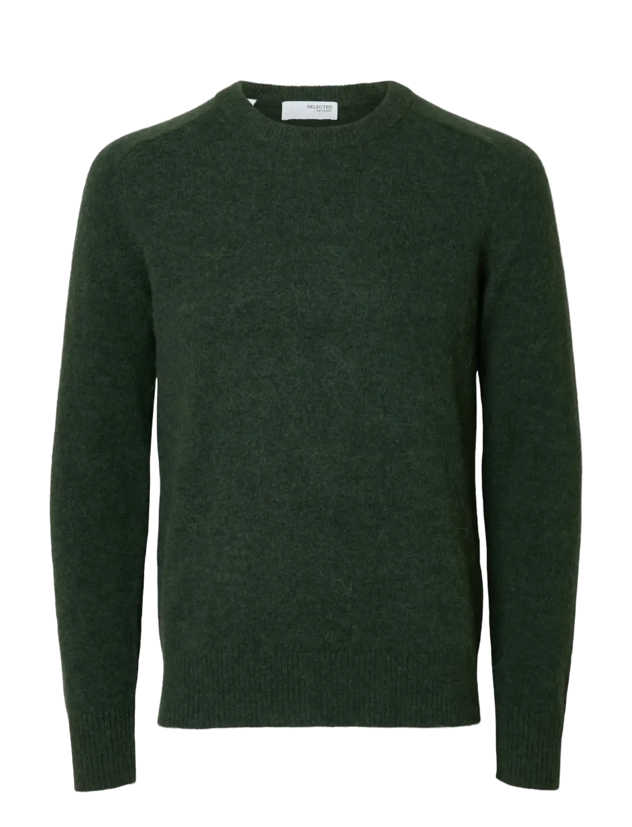 Selected SLMRAI LS KNIT CREW NECK NOOS - Rund hals - DEEP FOREST / khaki/green