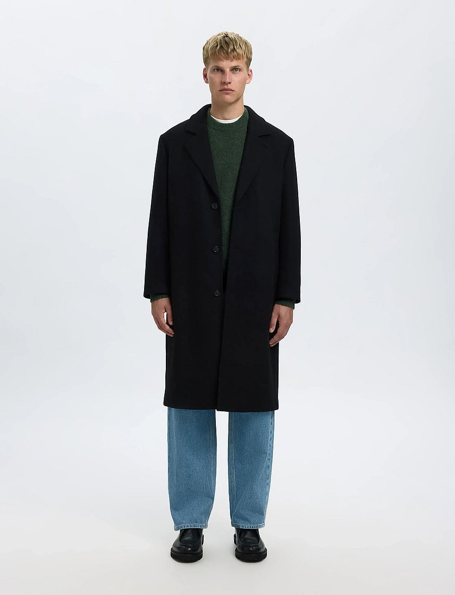 Selected - SLHRAI LS KNIT CREW NECK NOOS - Ümara kaelusega - deep forest - 5