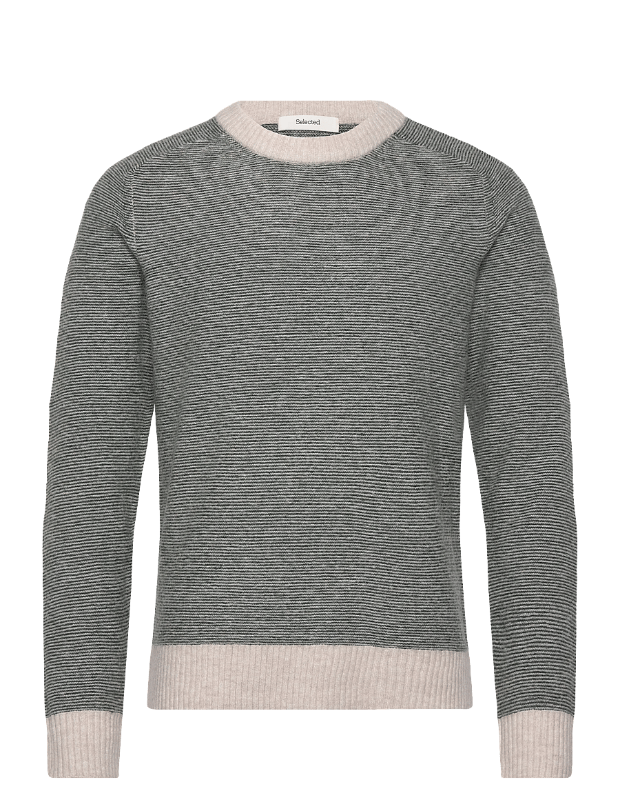 Selected - SLHRAI LS KNIT CREW NECK NOOS - rundhals - deep forest - 1