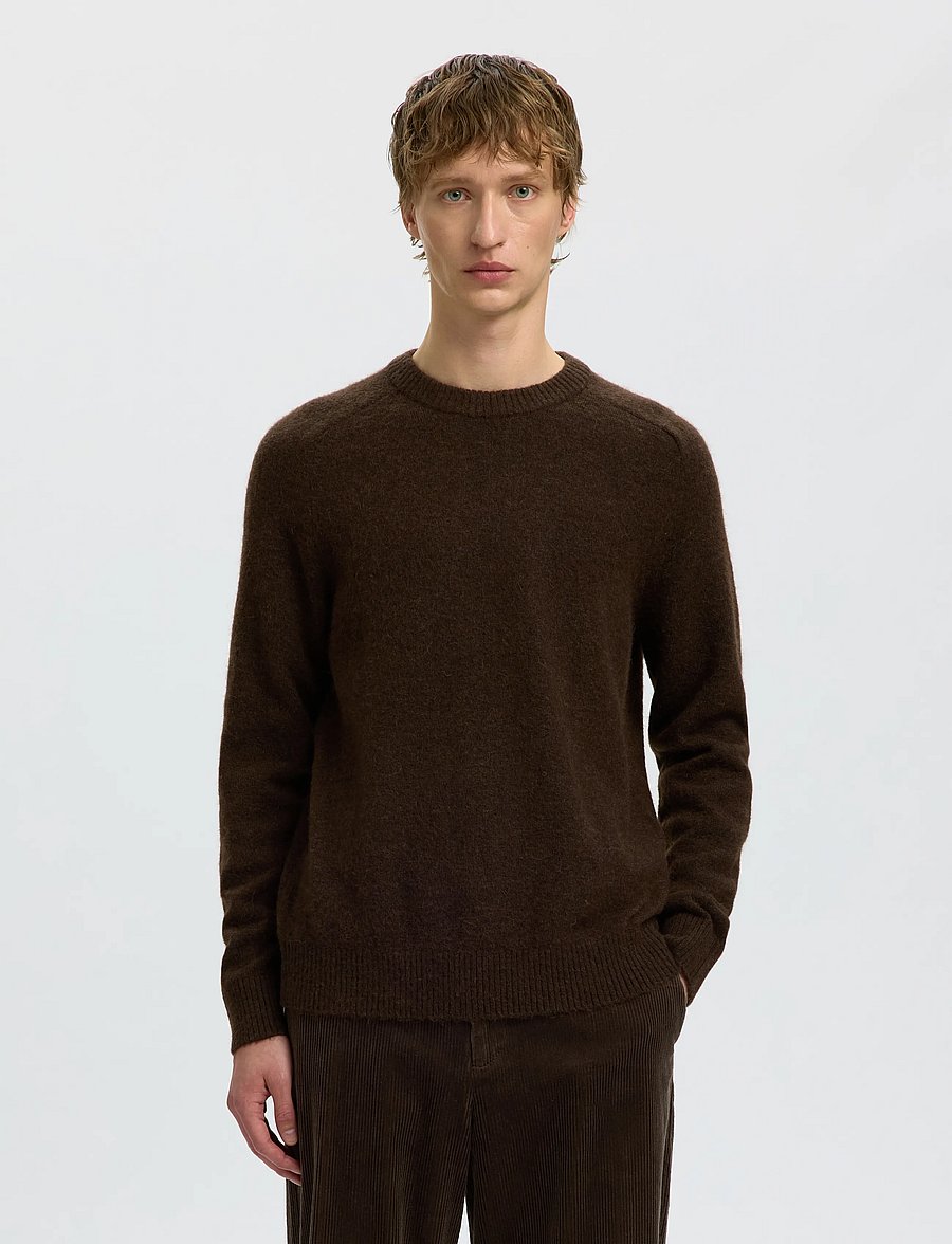 Selected - SLHRAI LS KNIT CREW NECK NOOS - rundhals - delicioso - 0