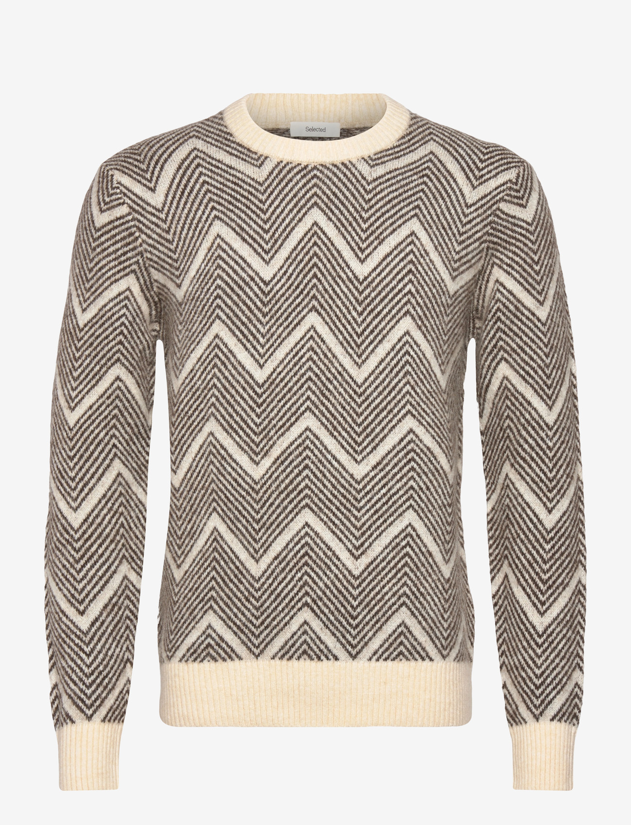 Selected - SLHRAI LS KNIT CREW NECK NOOS - rundhalsad - delicioso - 0