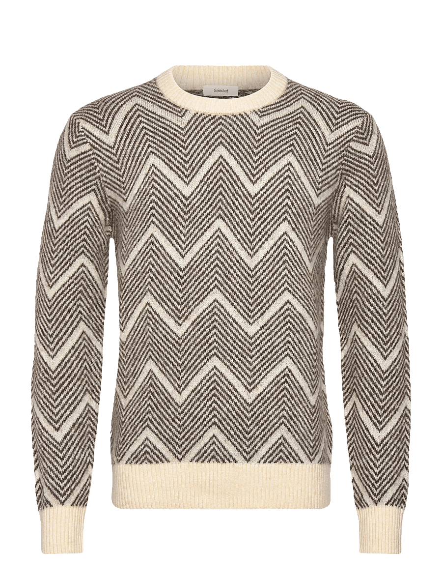 Selected - SLMRAI LS KNIT CREW NECK NOOS - rund hals - delicioso - 0