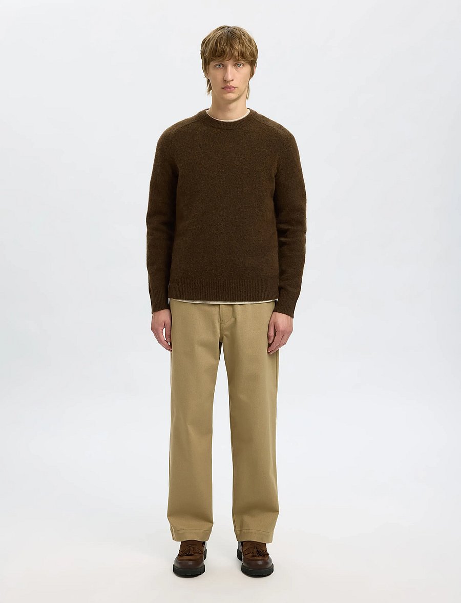 Selected - SLHRAI LS KNIT CREW NECK NOOS - rundhals - demitasse - 3