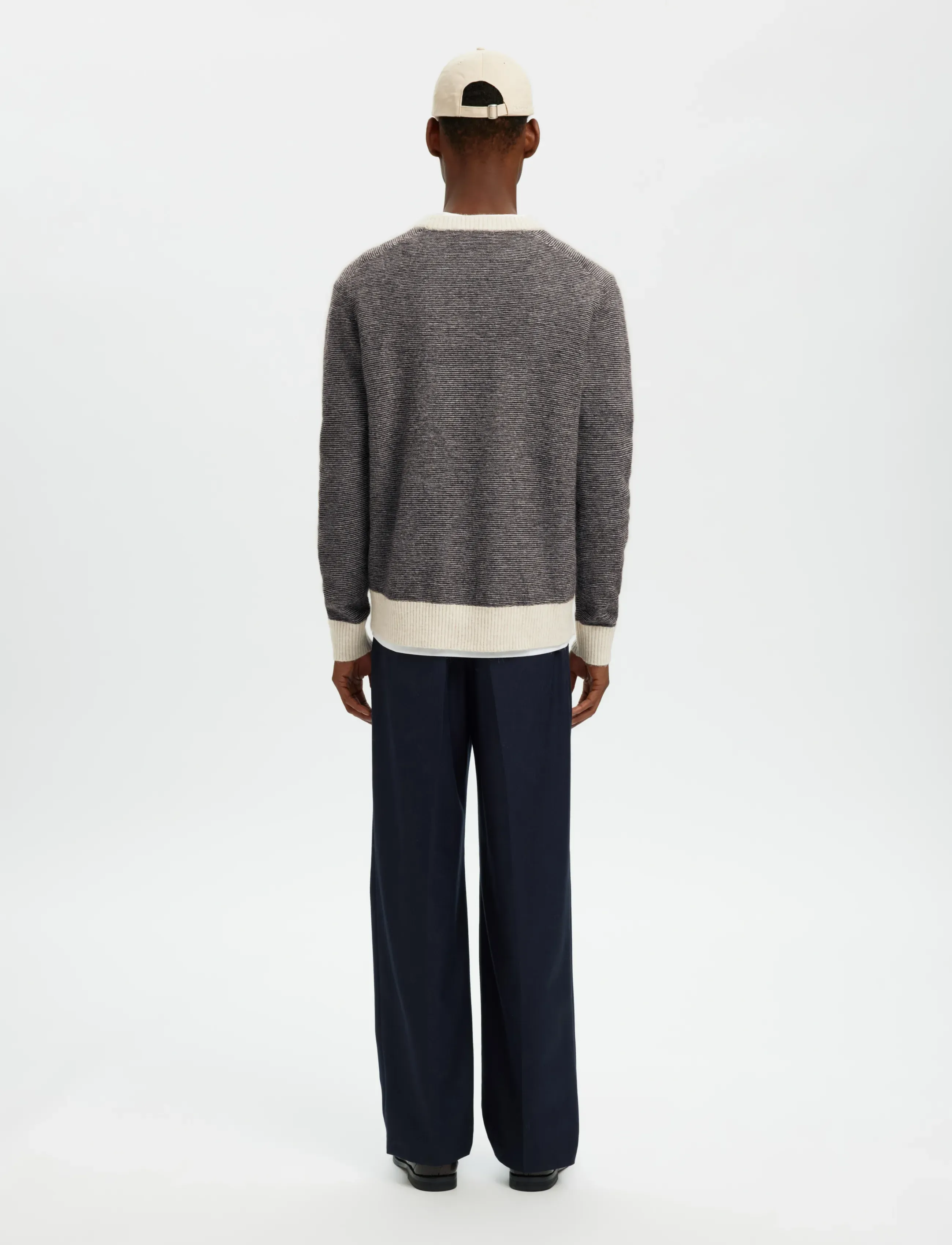 Selected - SLMRAI LS KNIT CREW NECK NOOS - rundhals - demitasse - 3