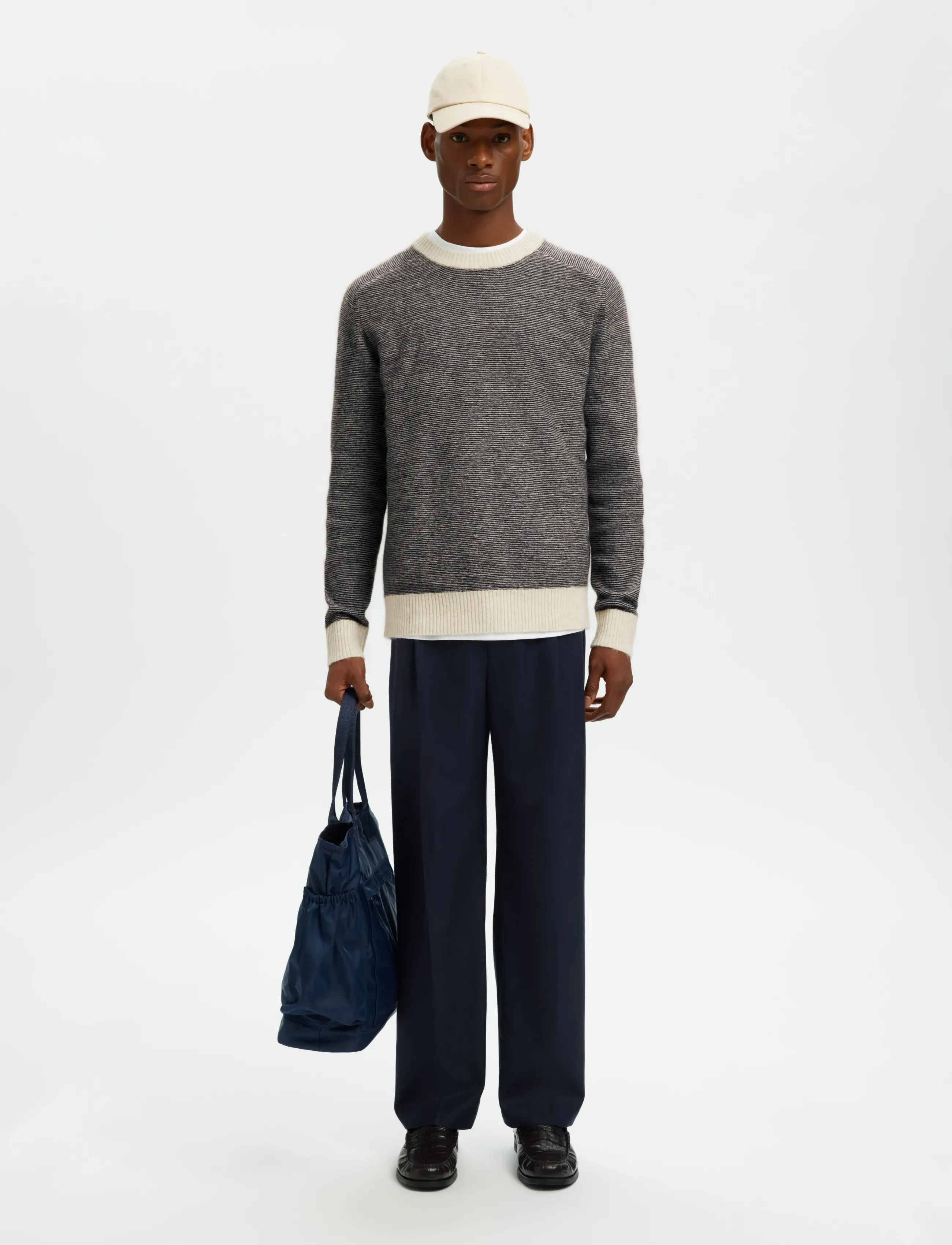 Selected - SLMRAI LS KNIT CREW NECK NOOS - rundhals - demitasse - 4