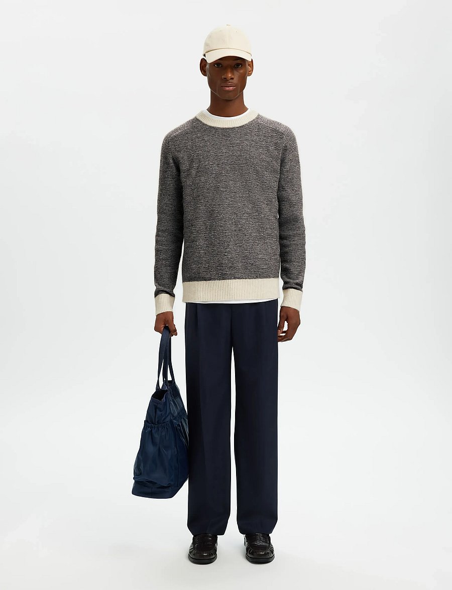 Selected - SLHRAI LS KNIT CREW NECK NOOS - rundhals - demitasse - 4