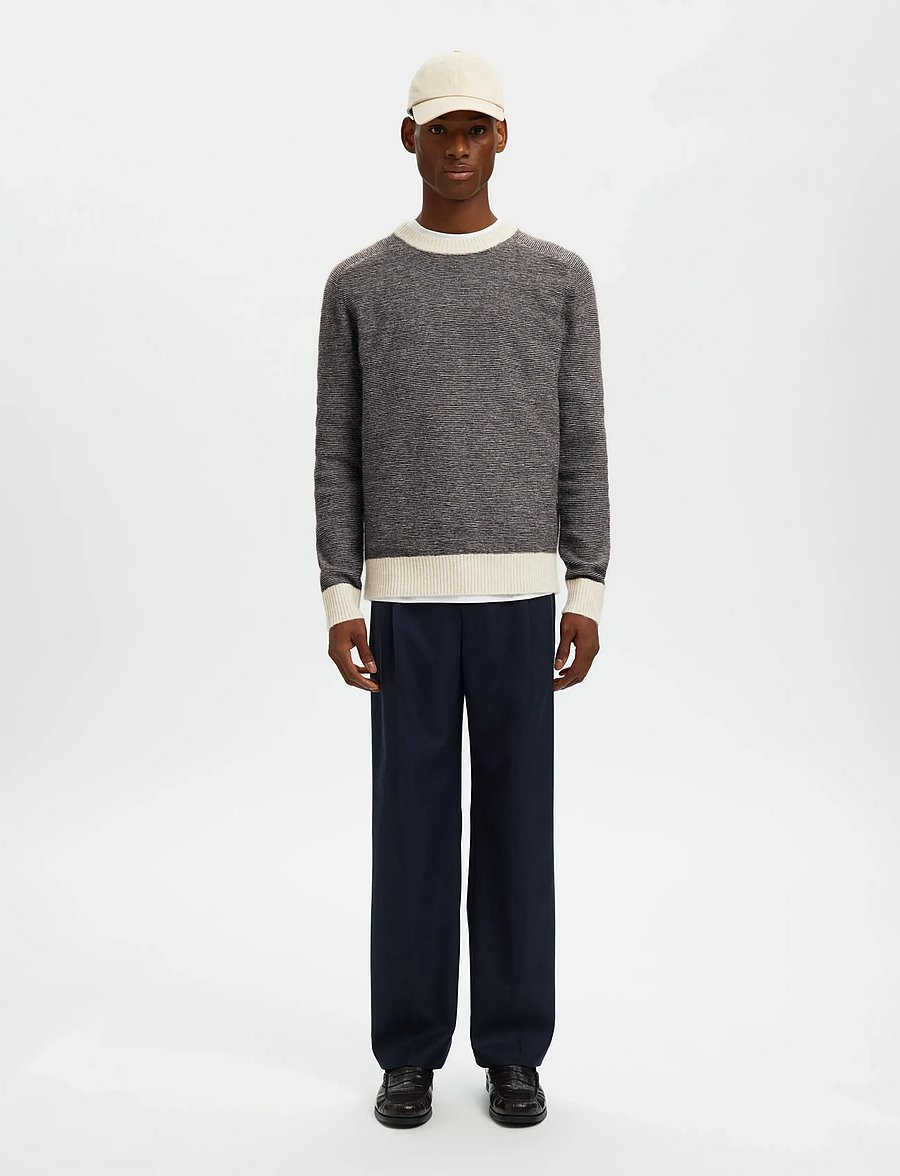 Selected - SLHRAI LS KNIT CREW NECK NOOS - rundhals - demitasse - 5