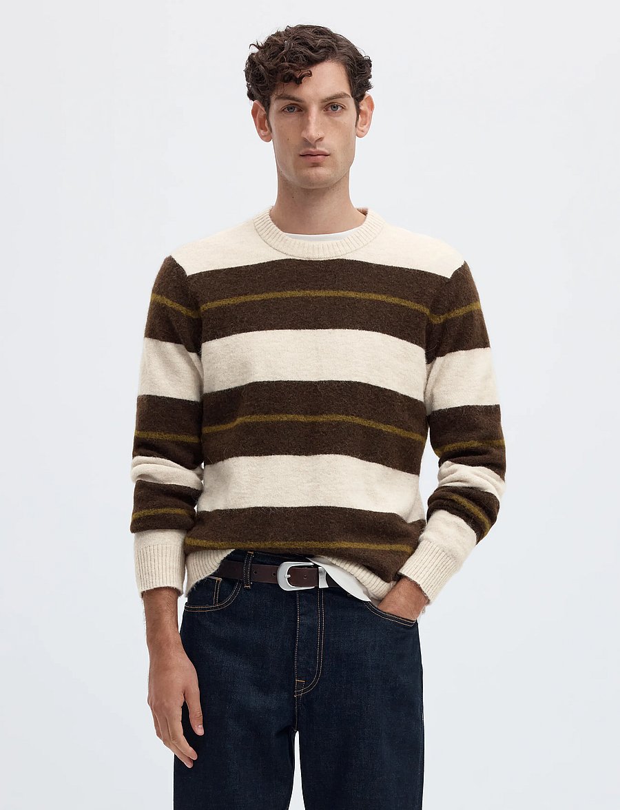 Selected - SLHRAI LS KNIT CREW NECK NOOS - rundhals - oatmeal - 0