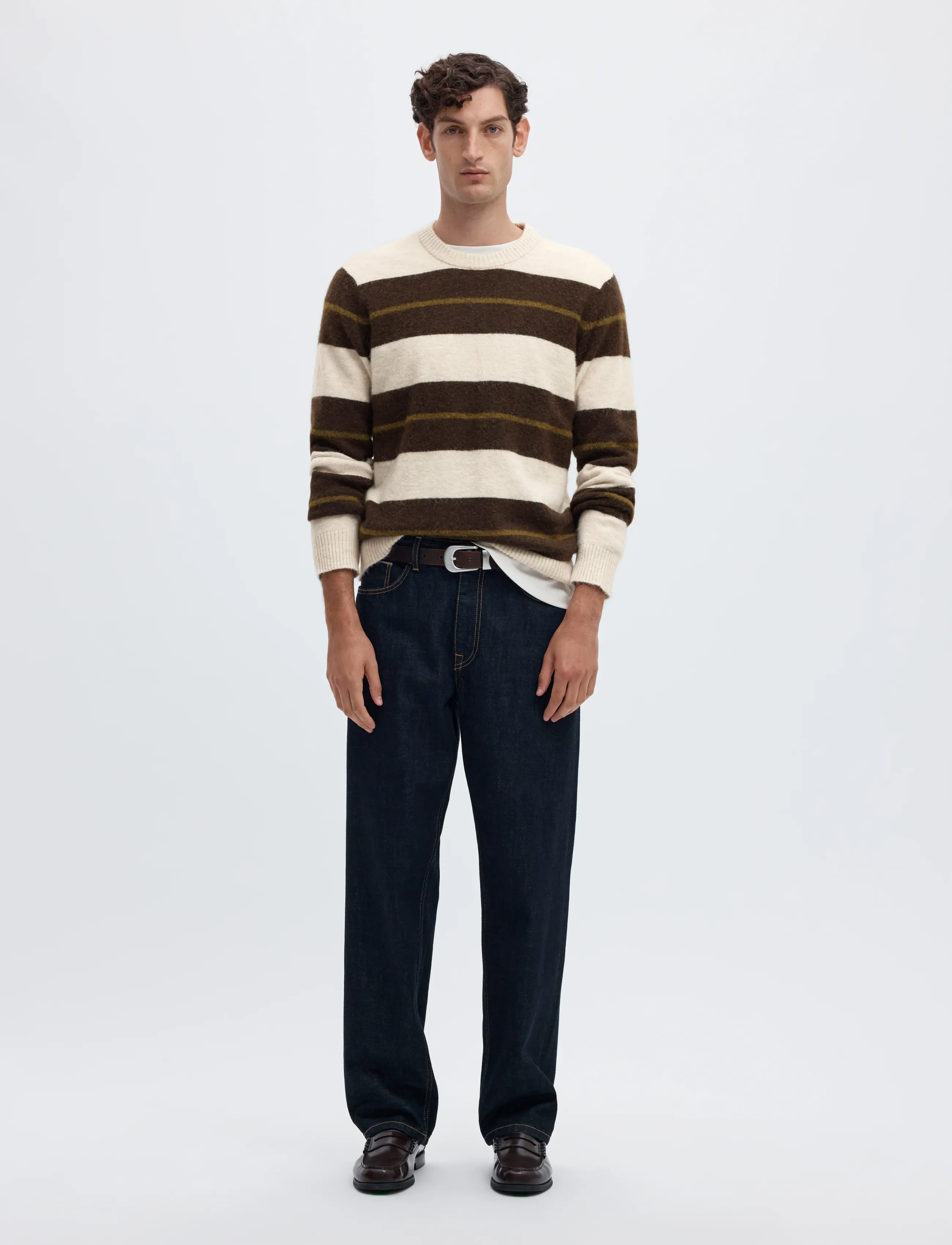Selected - SLMRAI LS KNIT REG CREW NECK NOOS - rundhalsad - oatmeal - 3
