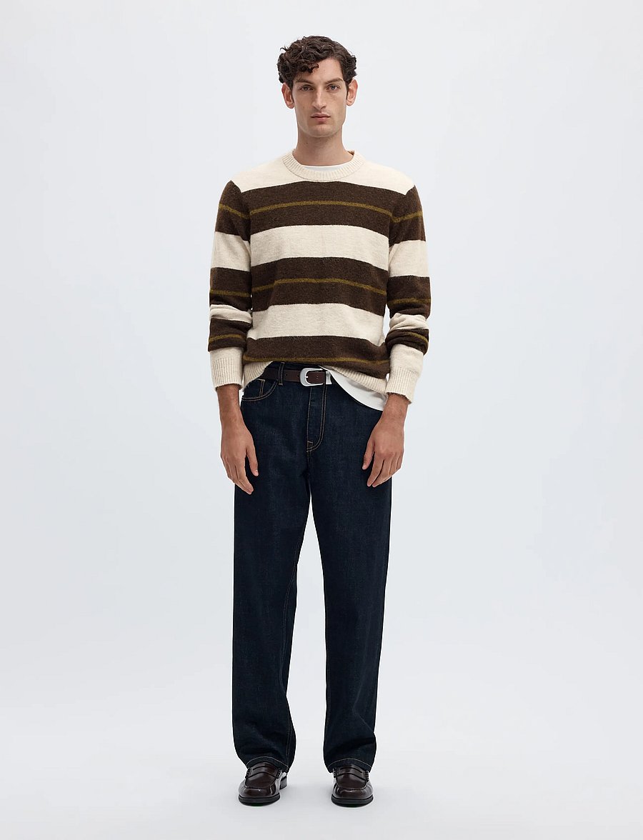 Selected - SLHRAI LS KNIT CREW NECK NOOS - rundhals - oatmeal - 3