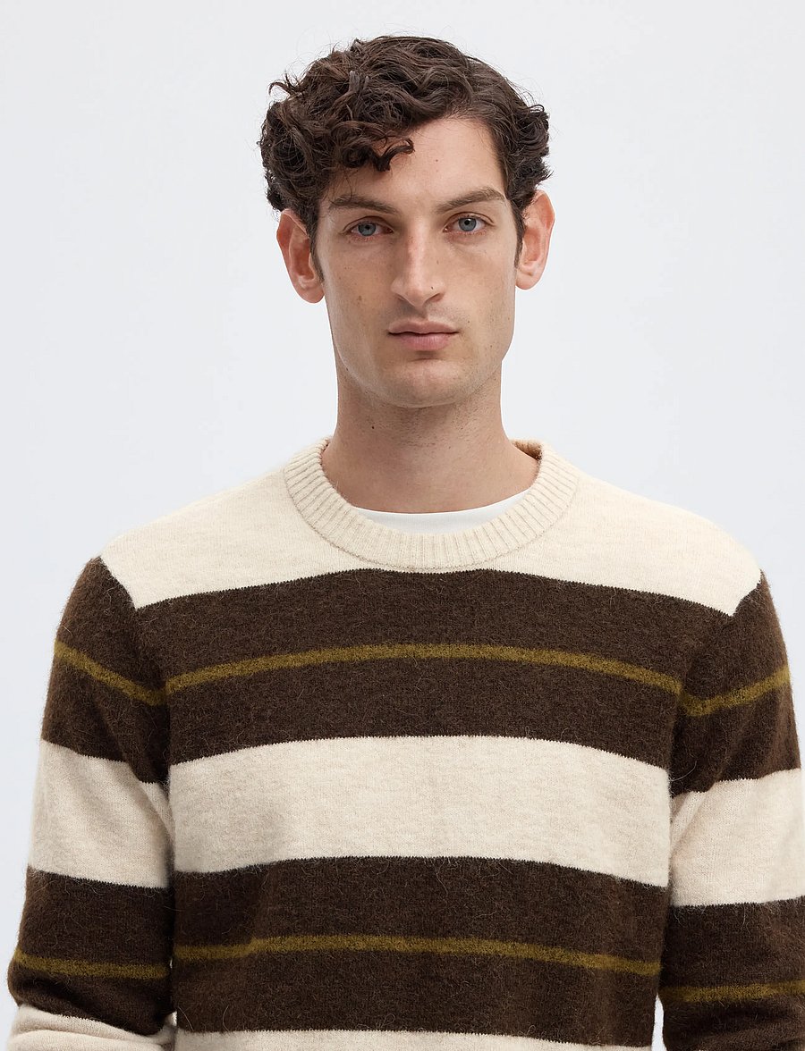 Selected - SLHRAI LS KNIT CREW NECK NOOS - rundhals - oatmeal - 4