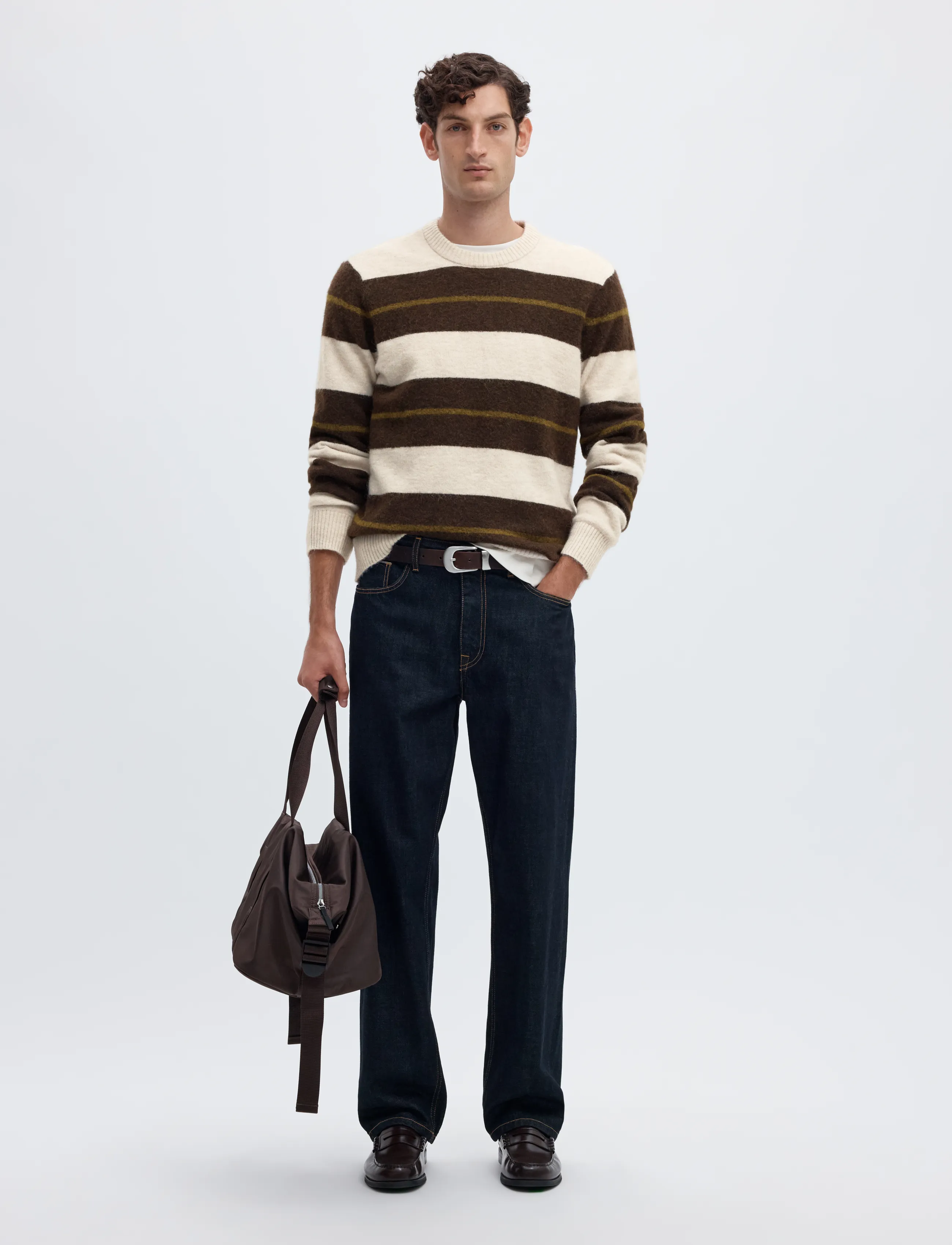 Selected - SLMRAI LS KNIT REG CREW NECK NOOS - rundhalsad - oatmeal - 5