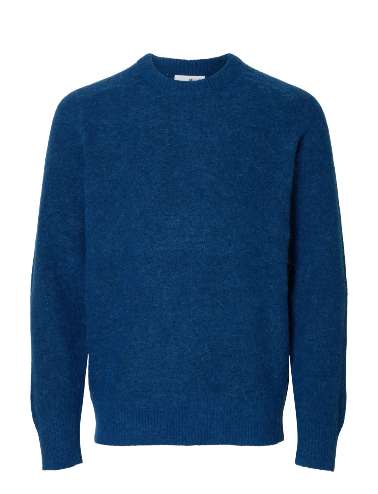 Selected SLMRAI LS KNIT CREW NECK NOOS - Tøj - SET SAIL / blue