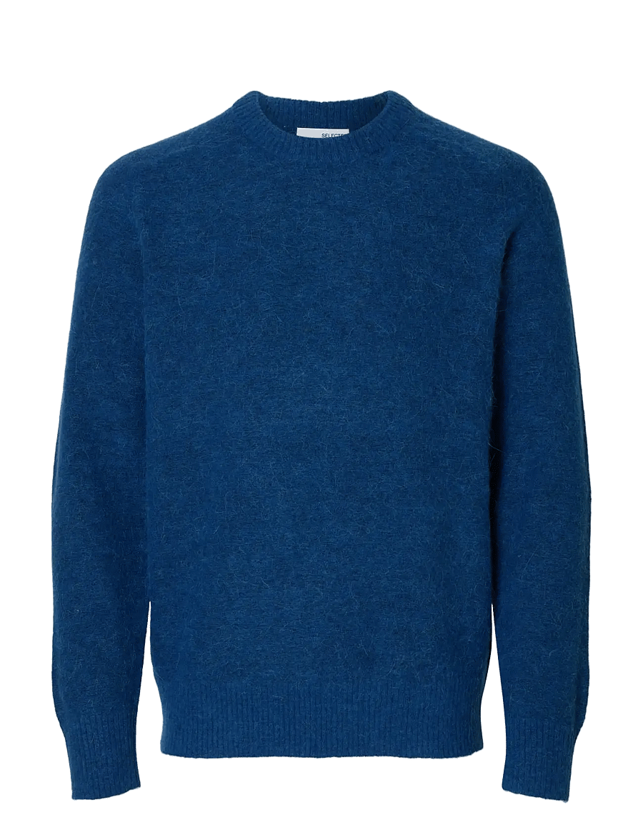 Selected - SLHRAI LS KNIT CREW NECK NOOS - Ümara kaelusega - set sail - 1
