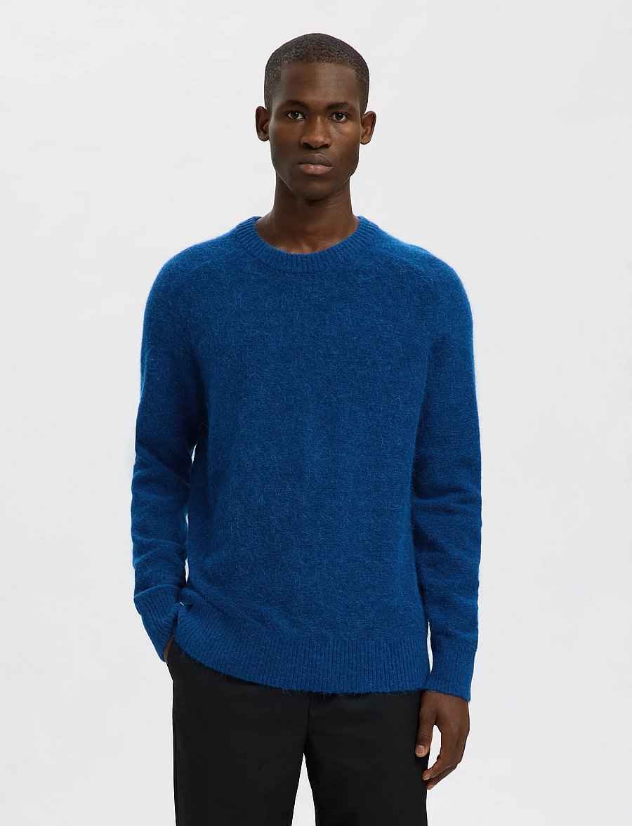 Selected - SLHRAI LS KNIT CREW NECK NOOS - Ümara kaelusega - set sail - 0