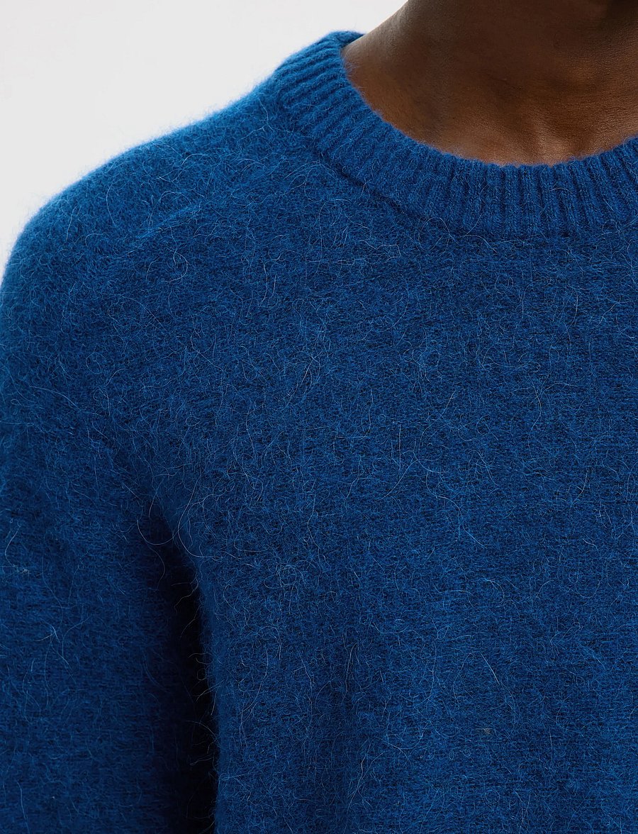 Selected - SLHRAI LS KNIT CREW NECK NOOS - Ümara kaelusega - set sail - 4