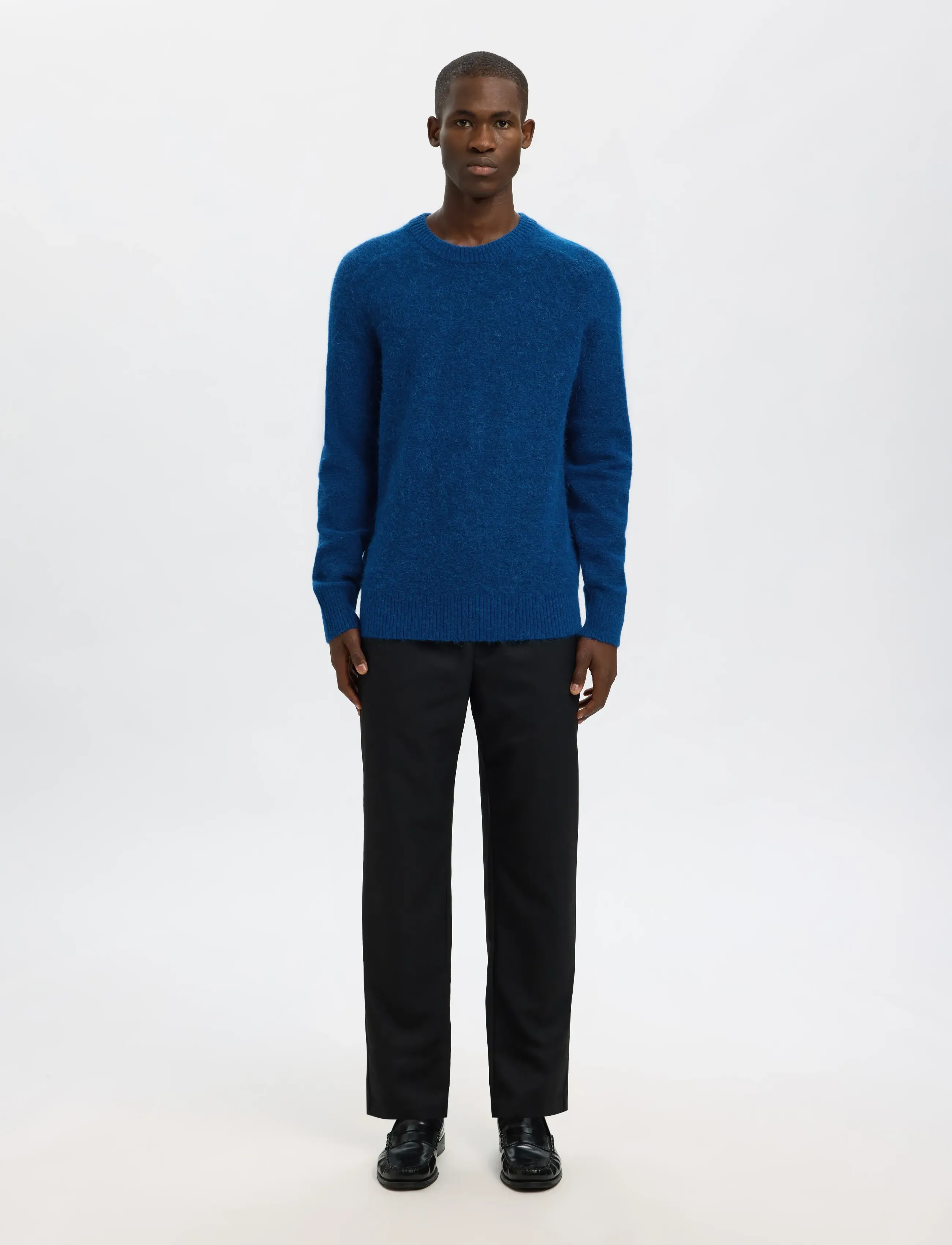 Selected - SLMRAI LS KNIT CREW NECK NOOS - rundhalsad - set sail - 5