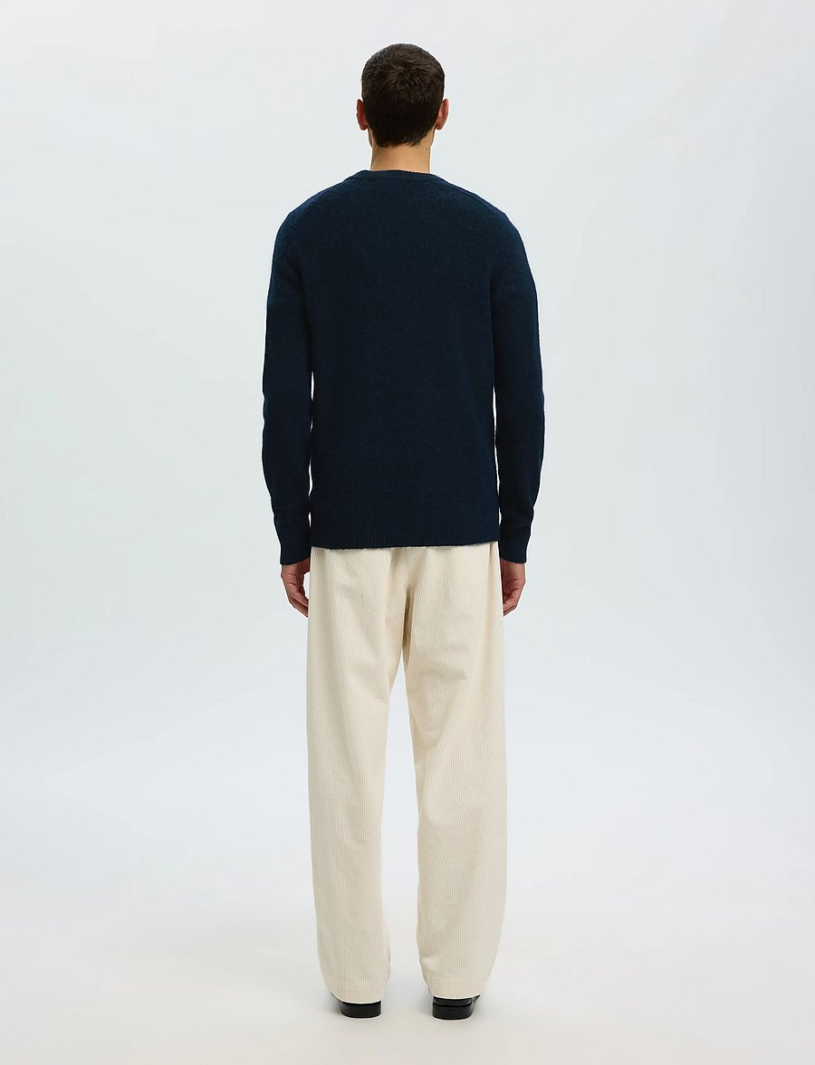 Selected - SLHRAI LS KNIT CREW NECK NOOS - rundhals - sky captain - 2