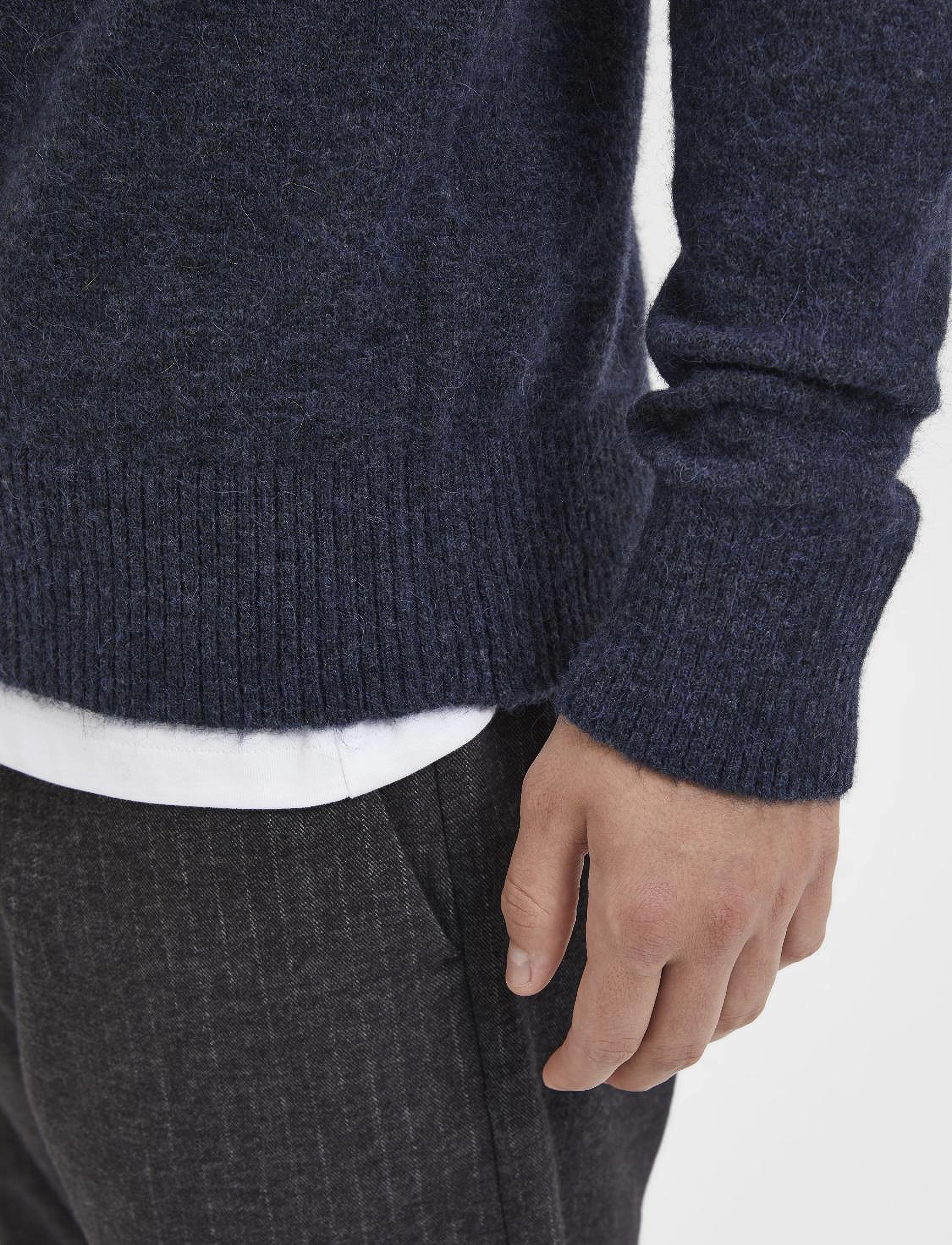 Selected - SLMRAI LS KNIT CREW NECK NOOS - stickade basplagg - sky captain - 5