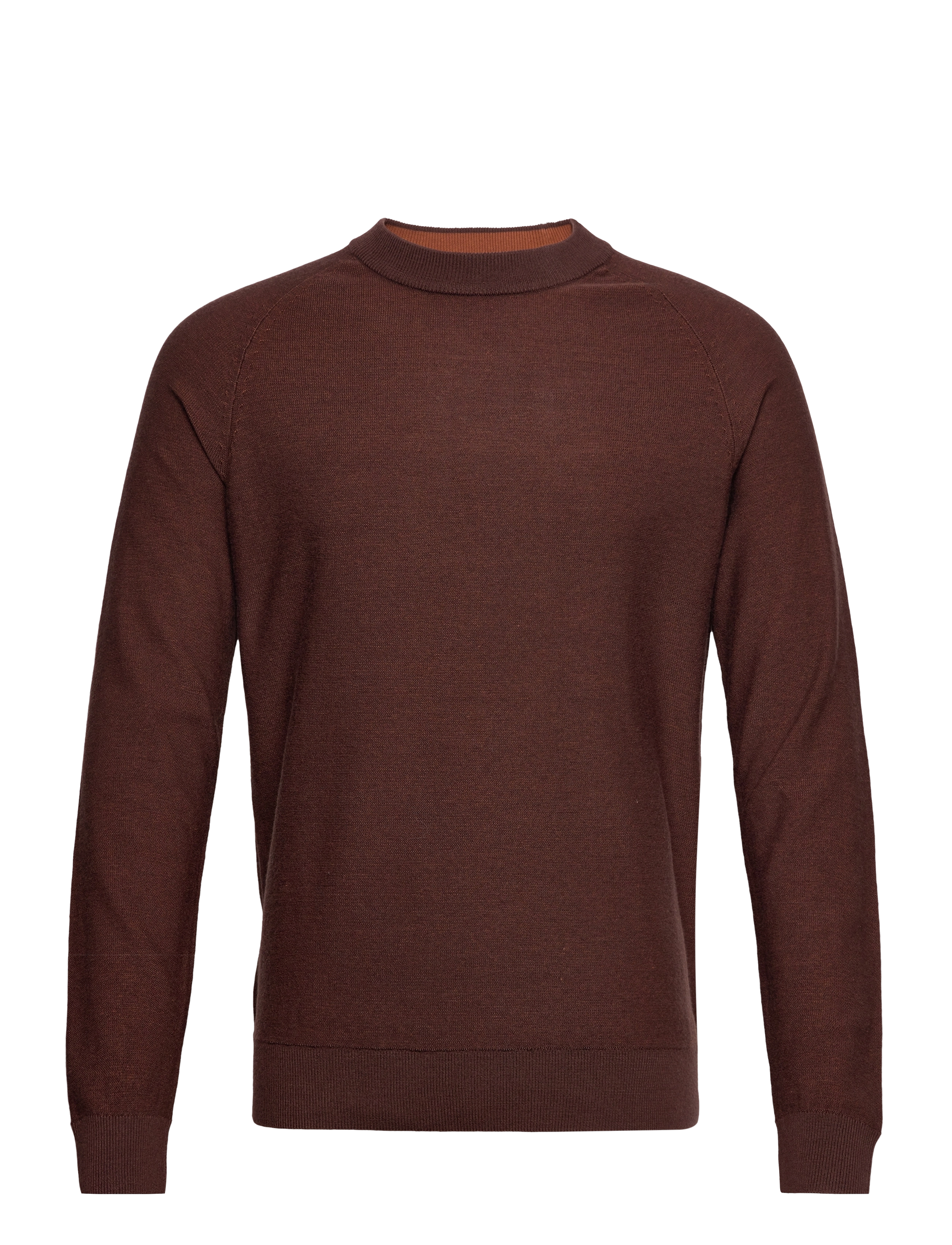 Selected Homme - SLHMESA LS KNIT CREW NECK B - shaved chocolate - 0