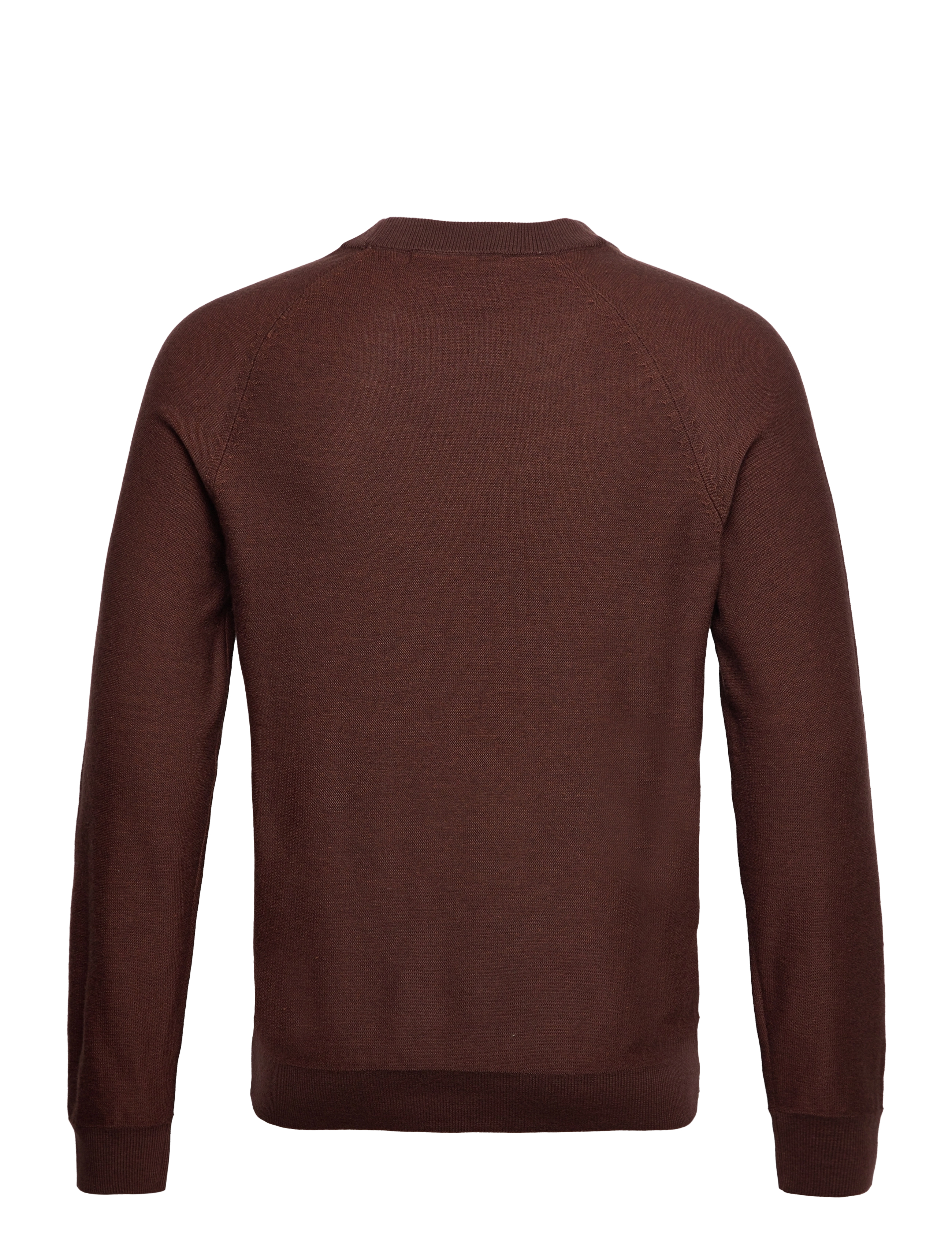 Selected Homme - SLHMESA LS KNIT CREW NECK B - shaved chocolate - 1