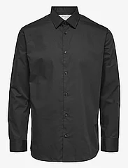 Selected Homme - SLHREGETHAN SHIRT LS CLASSIC NOOS - basic skjortor - black - 0