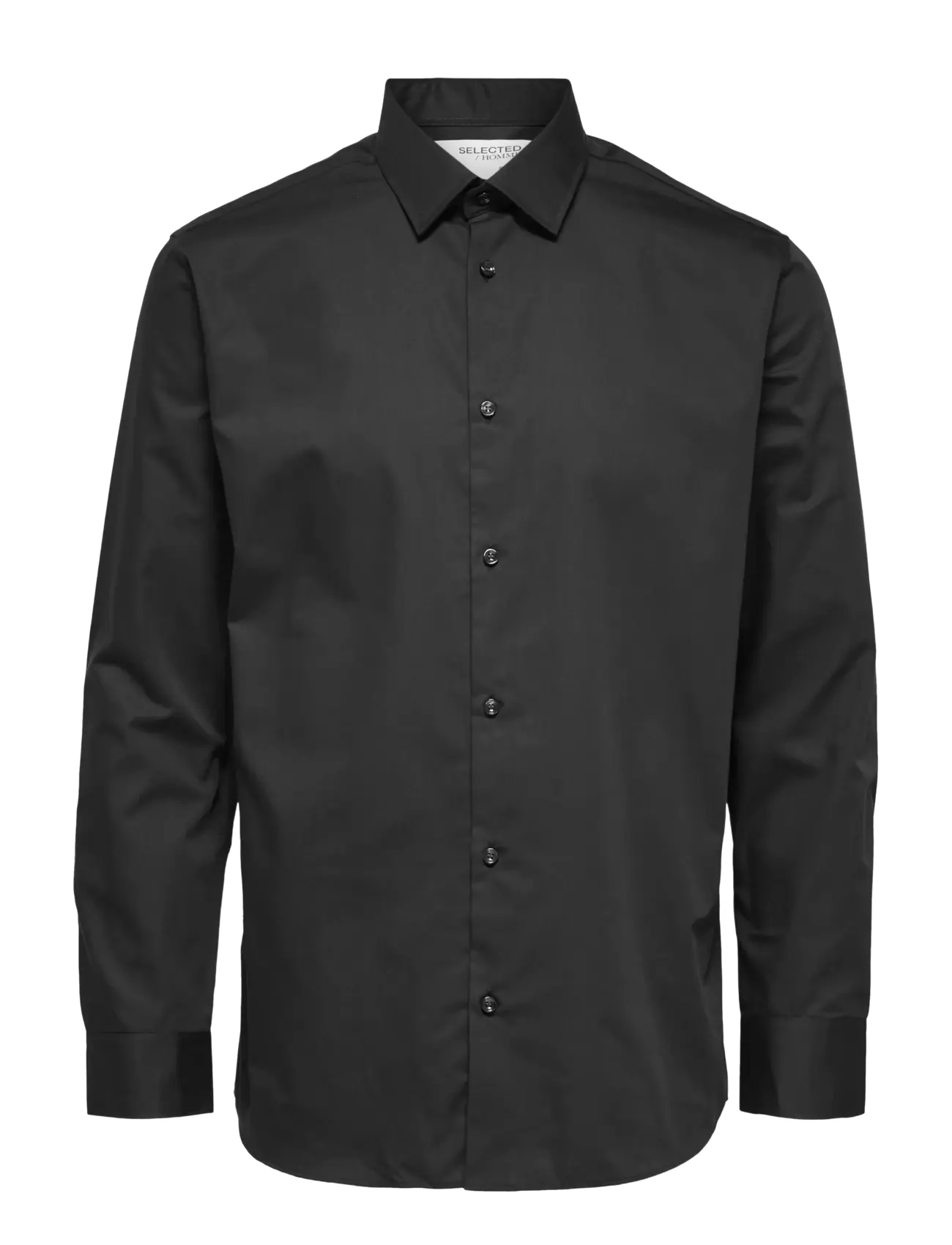 Selected SLMREGETHAN SHIRT LS CLASSIC NOOS - Basic skjorter - BLACK / black