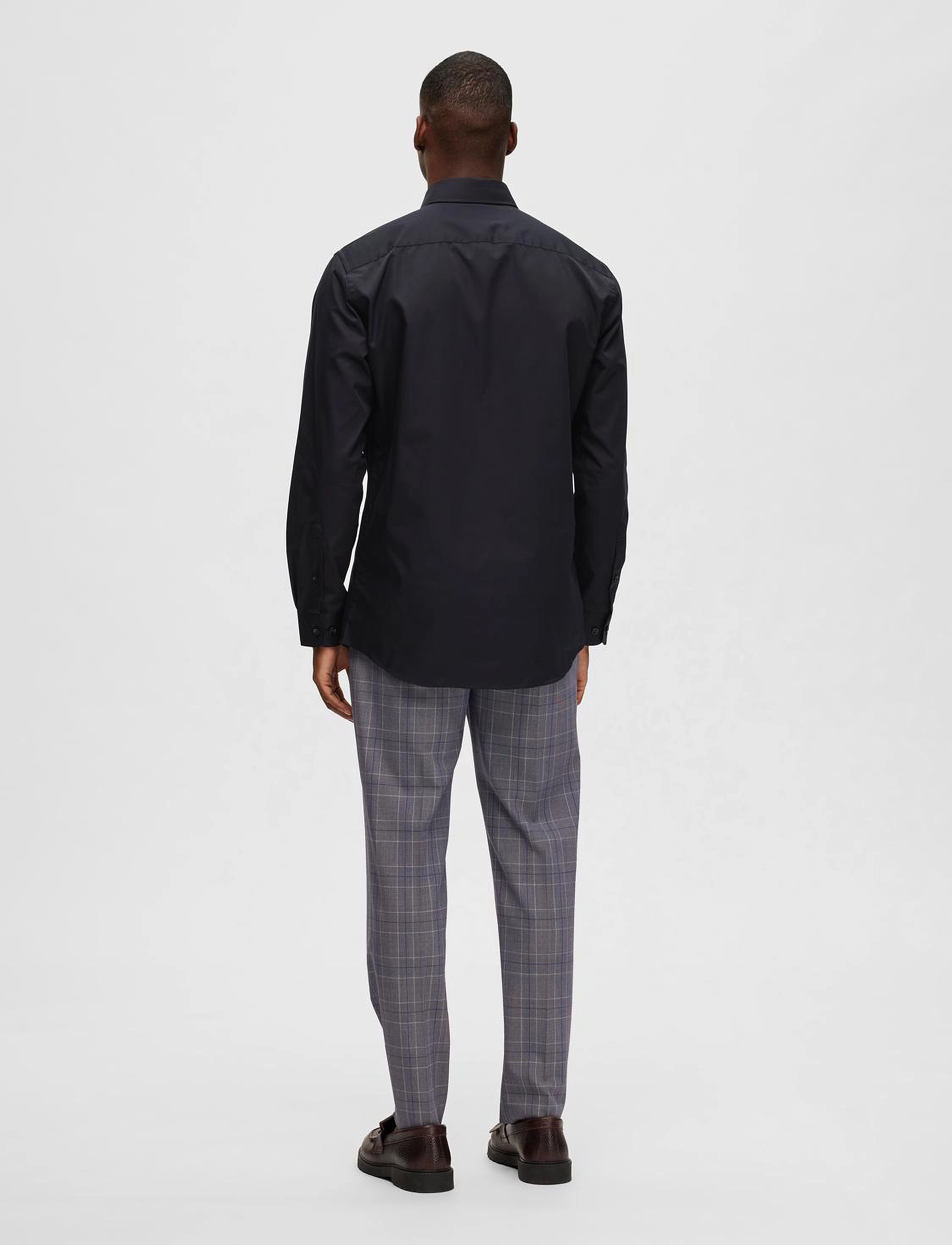 Selected - SLMREGETHAN SHIRT LS CLASSIC NOOS - formelle skjorter - black - 3