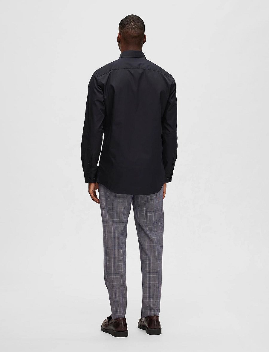 Selected - SLMREGETHAN SHIRT LS CLASSIC NOOS - chemises d'affaires - black - 3