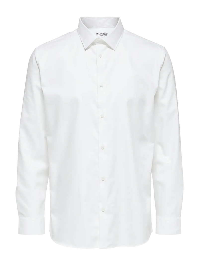 Selected - SLMREGETHAN SHIRT LS CLASSIC NOOS - kostymskjortor - bright white - 1