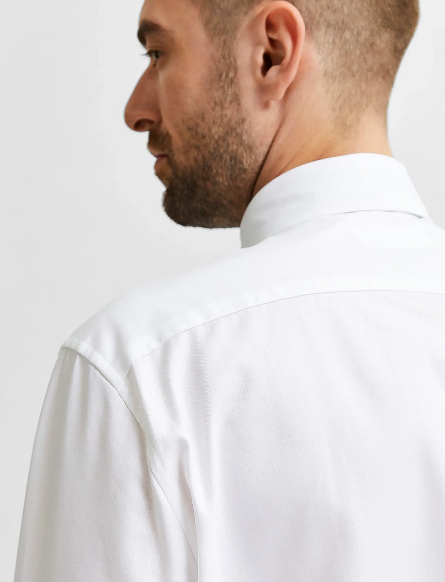 Selected - SLMREGETHAN SHIRT LS CLASSIC NOOS - formelle hemden - bright white - 4