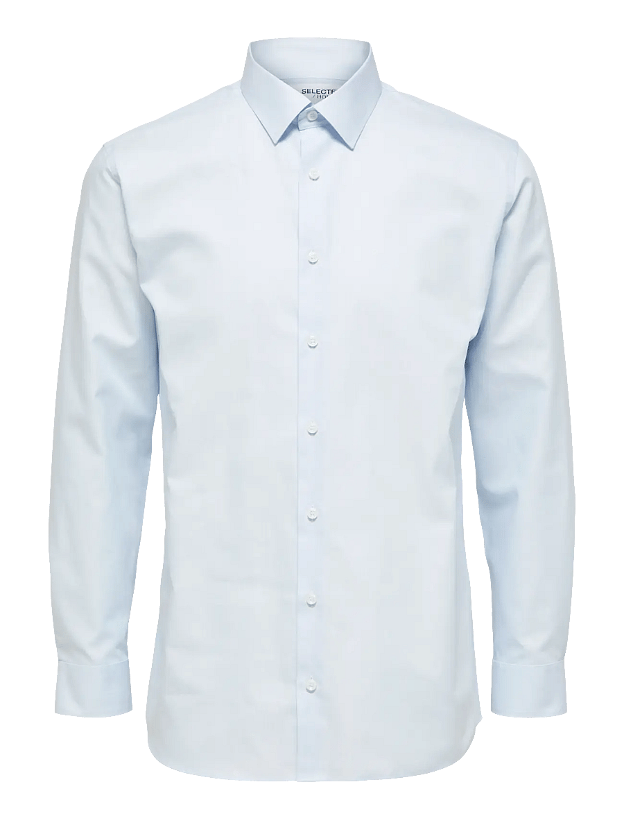 Selected - SLMREGETHAN SHIRT LS CLASSIC NOOS - pidulikud särgid - light blue - 1