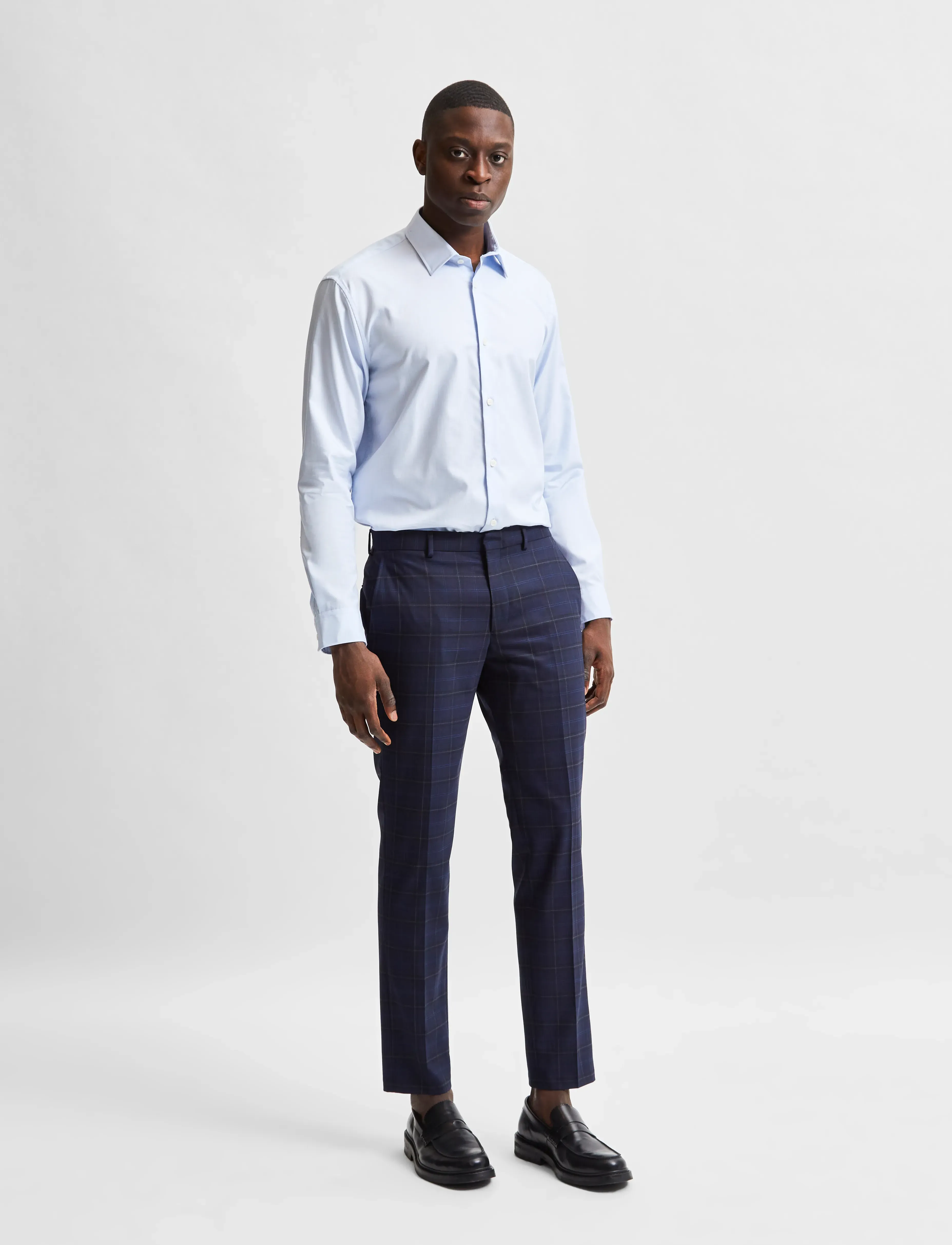 Selected - SLMREGETHAN SHIRT LS CLASSIC NOOS - formelle skjorter - light blue - 4