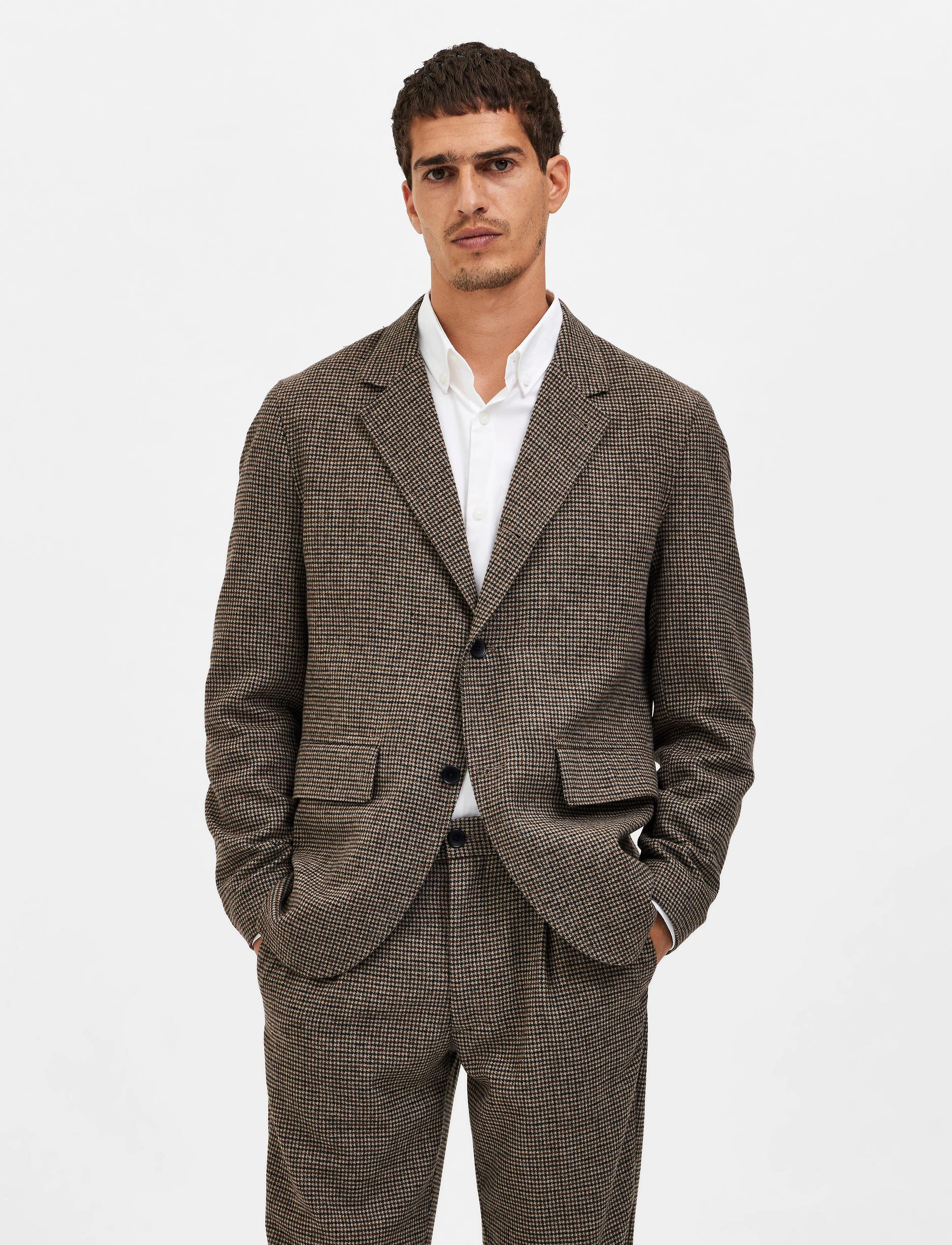 Selected Homme - SLHREG-TROY BLZ W - brownie - 1