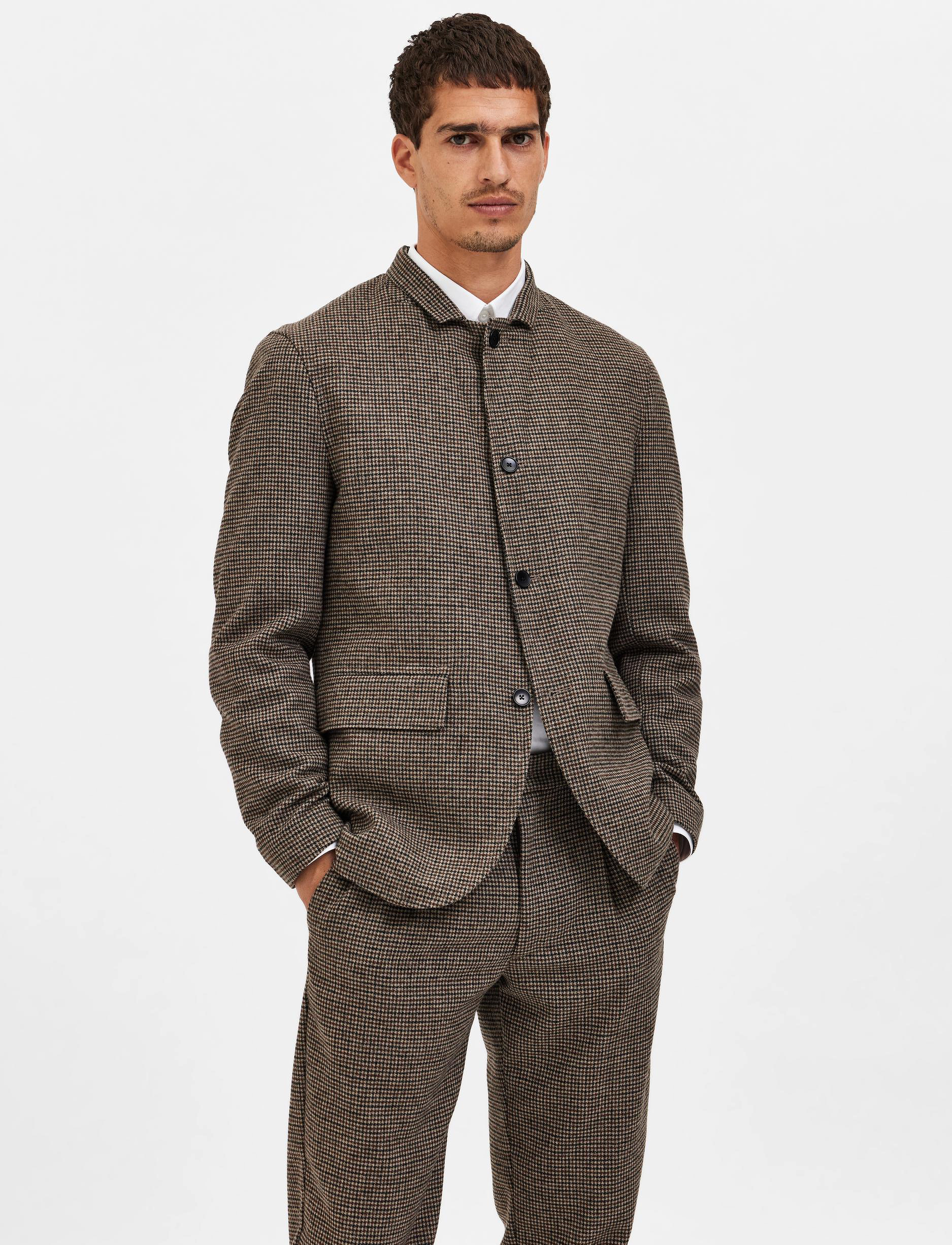 Selected Homme - SLHREG-TROY BLZ W - brownie - 3