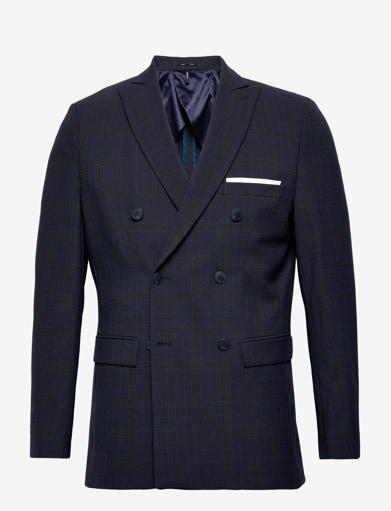 Selected - SLHSLIM-ELON DB DK NAVY CHK BLZ ADV B - dark navy - 0