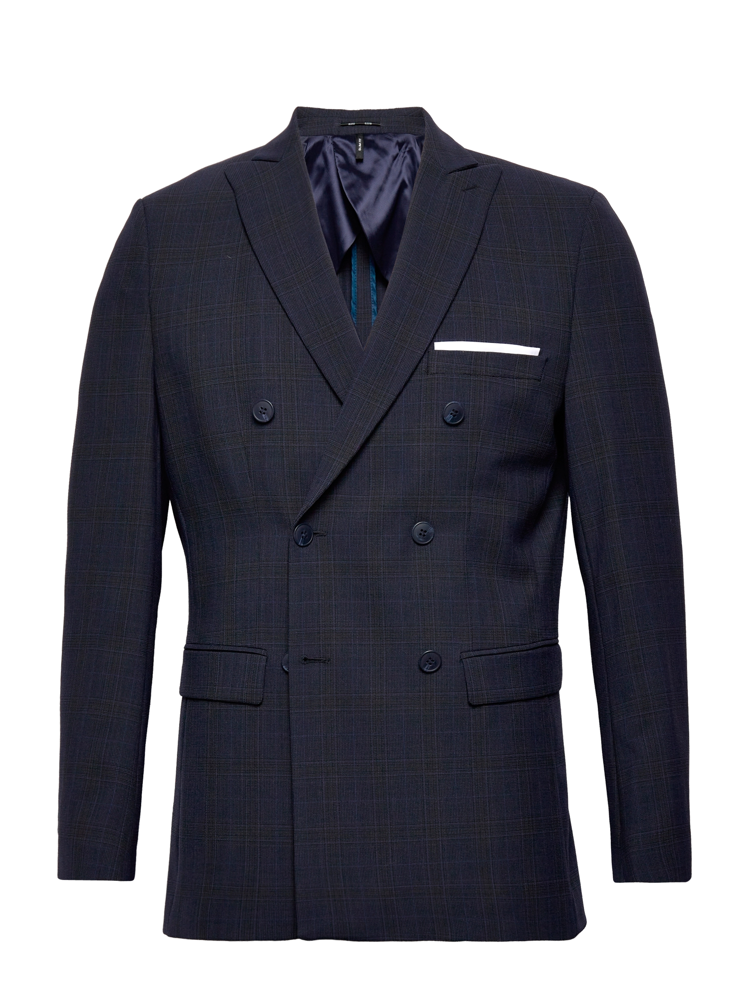 SLHSLIM-ELON DB DK NAVY CHK BLZ ADV B - DARK NAVY