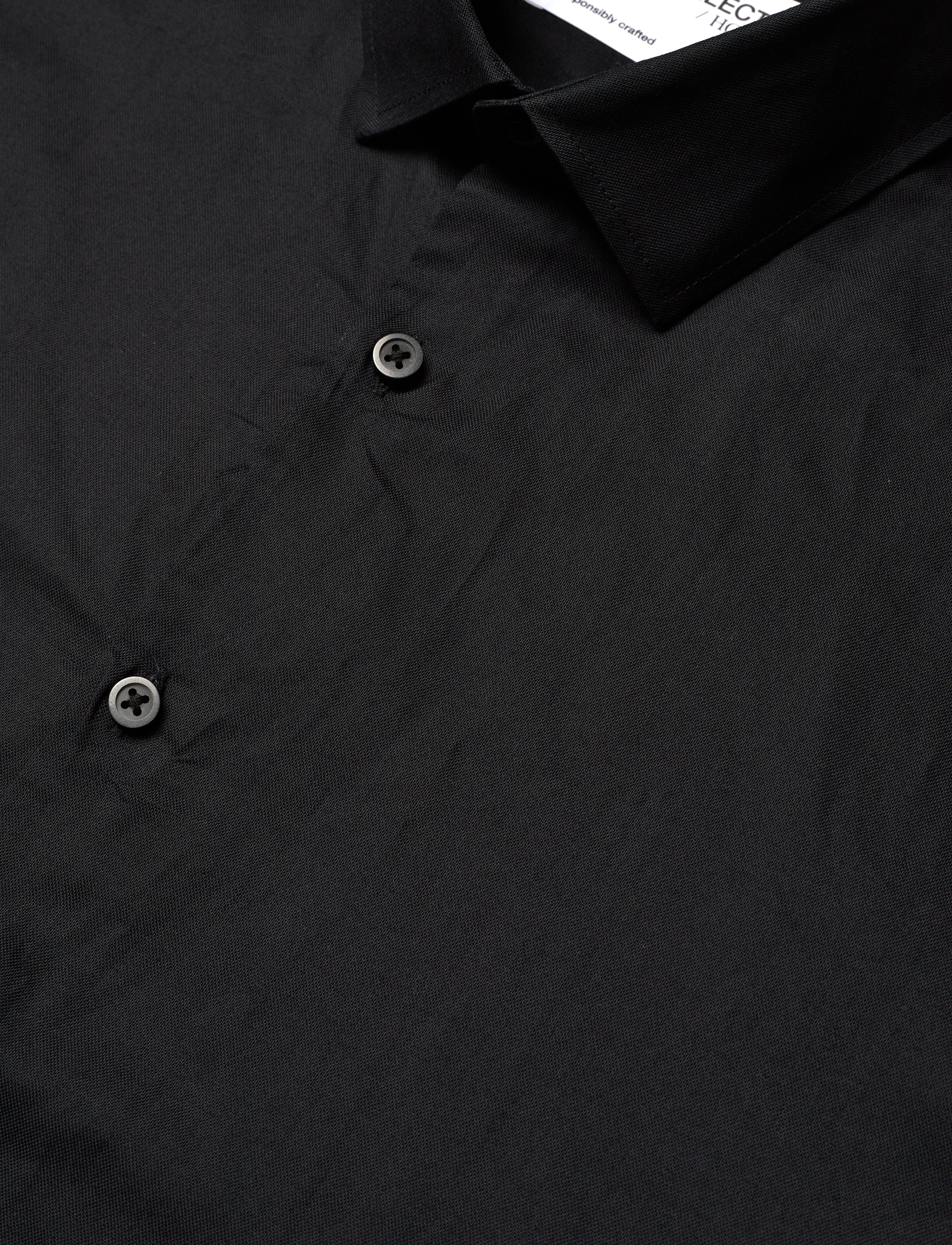 Selected Homme - SLHREGPINPOINT SHIRT LS CLASSIC B - black - 3