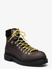 Selected Homme - SLHLANDON LEATHER HIKING BOOT B - winterstiefel - demitasse - 0