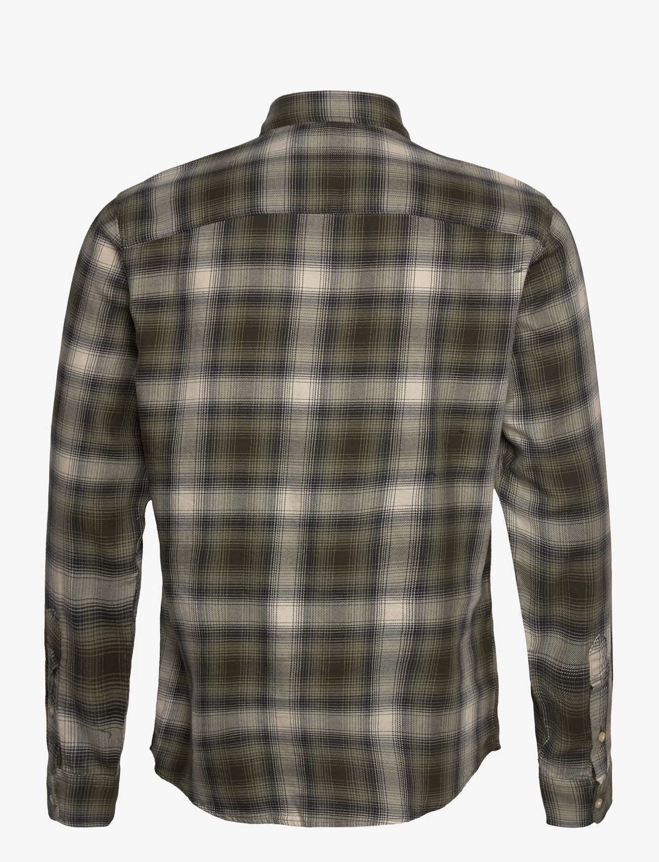 Selected Homme - SLHSLIMROBIN SHIRT LS W CAMP - chemises à carreaux - deep lichen green - 1