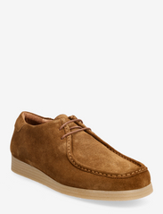 SLHCHRISTOPHER NEW SUEDE MOC-TOE SHOE B - TOBACCO BROWN
