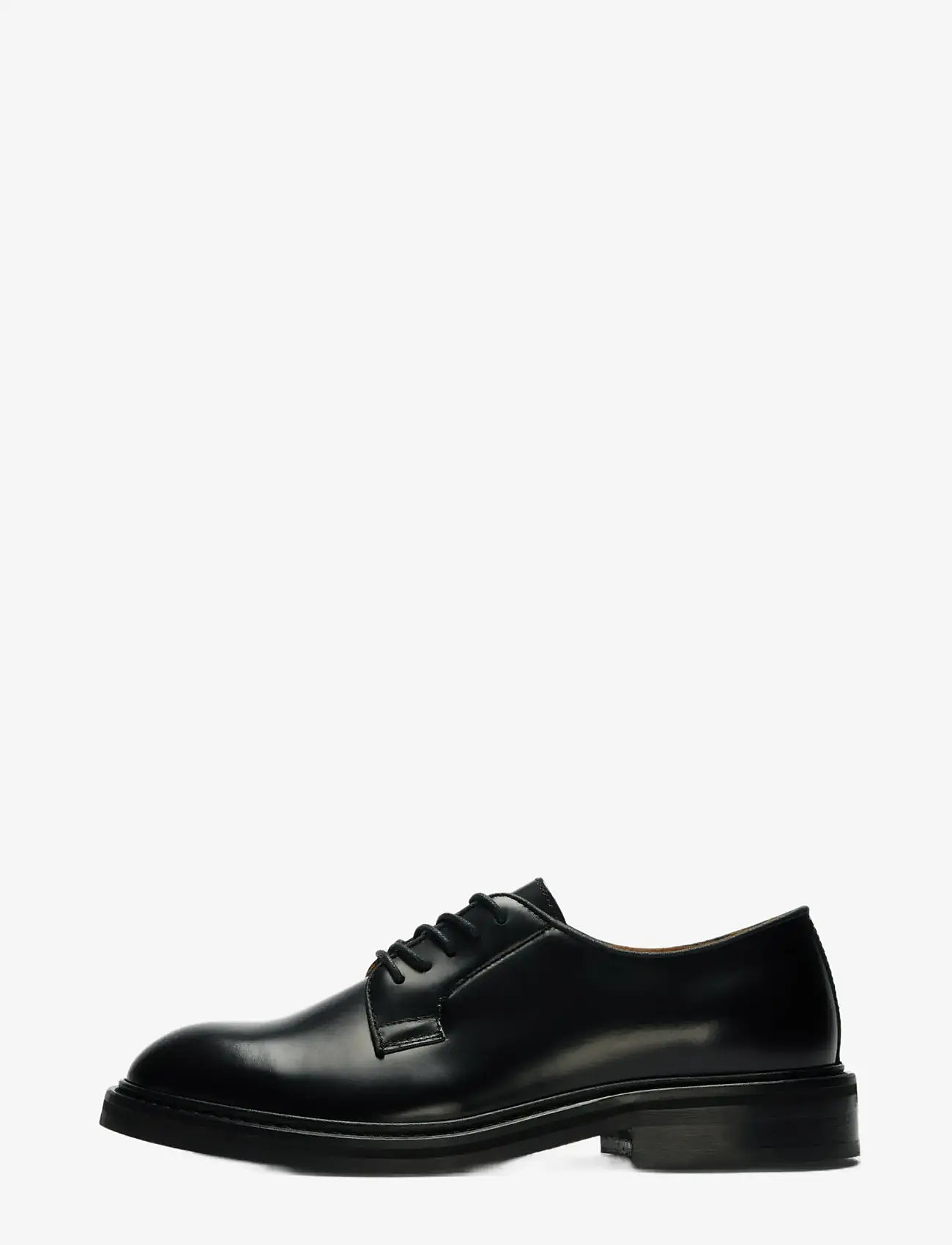 Selected - SLHCARTER LEATHER BLUCHER SHOE - oxfordskor - black - 1