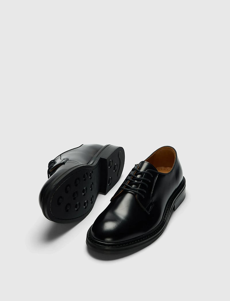 Selected - SLHCARTER LEATHER BLUCHER SHOE - oxfordskor - black - 2