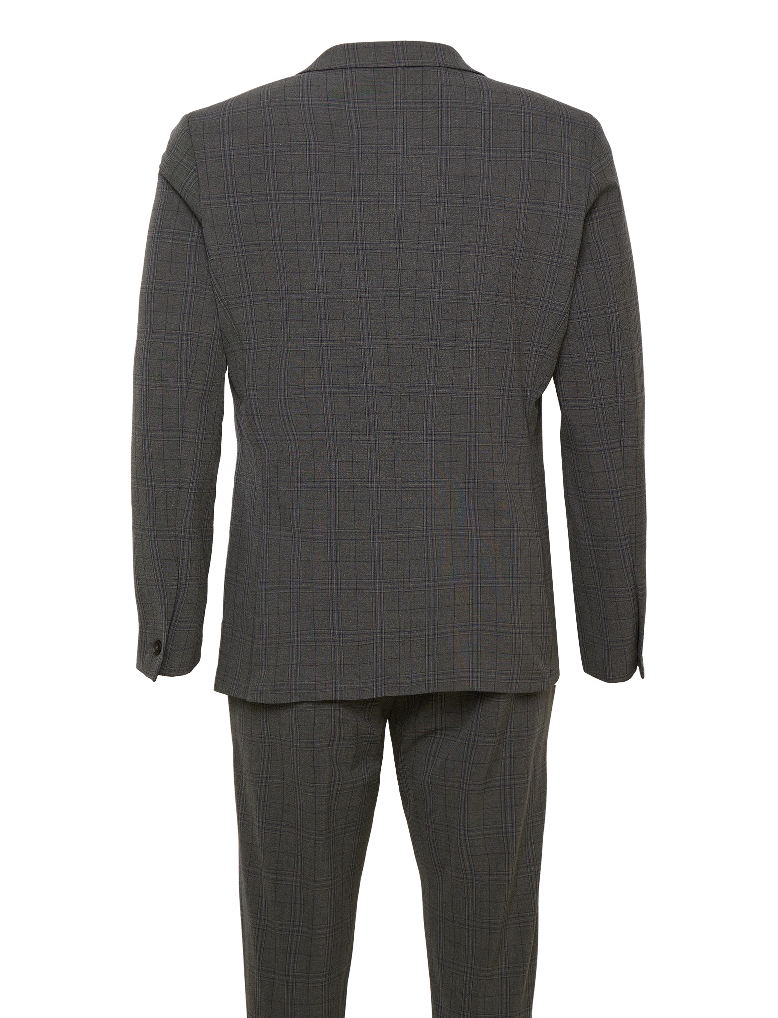 Selected Homme - SLHSLIM-JOSH GR BLU CHK SUIT ADV B - grey - 1