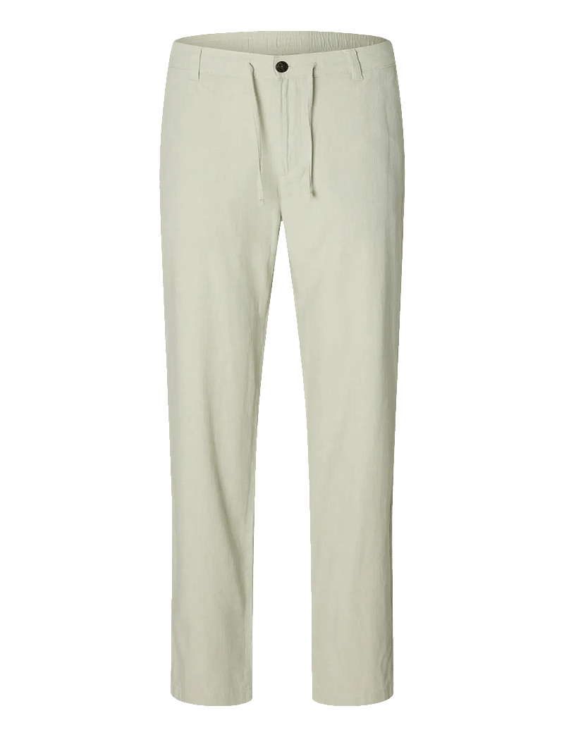 Selected - SLM172-SLIMTAPE BRODY LINEN BLD PNT NOOS - linased püksid - aqua gray - 1